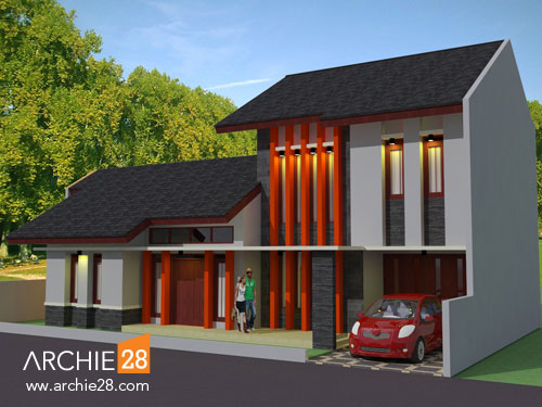 Desain Rumah Tinggal Minimalis Modern – Sariwangi 