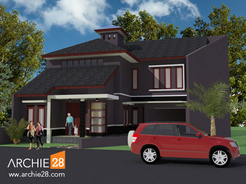 Rumah Minimalis Modern di Lahan Trapesium  ARCHIE 28 